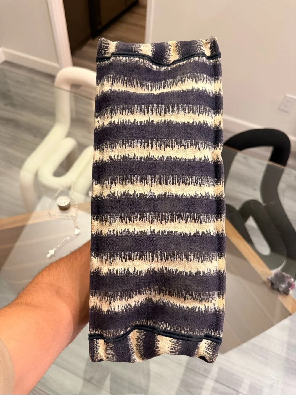 Dior Navy and Cream D Stripes Book Tote